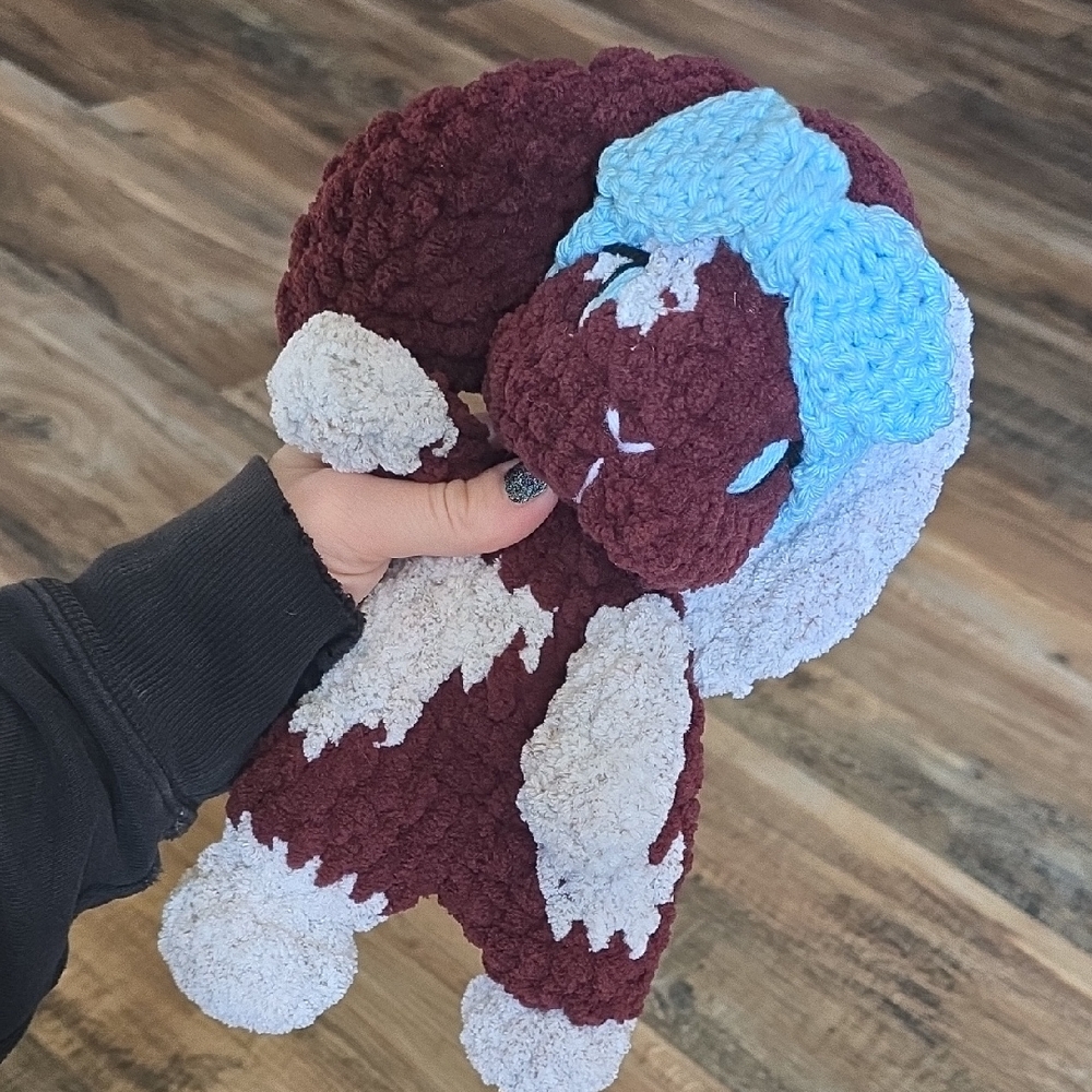 Bunny Crochet Snuggler W/Headband